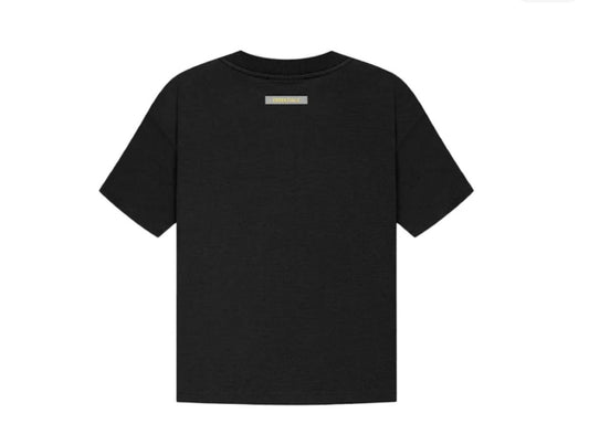 KIDS ESSENTIAL BLACK SS21 TSHIRT BACK