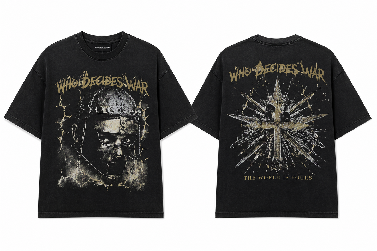 ADULT Who Decides War Graphic Tee