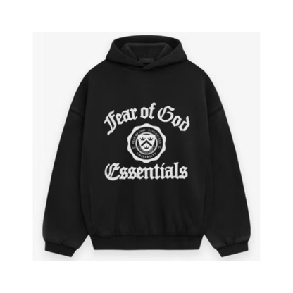 ADULT Fear of God Essentials Black University Hoodie