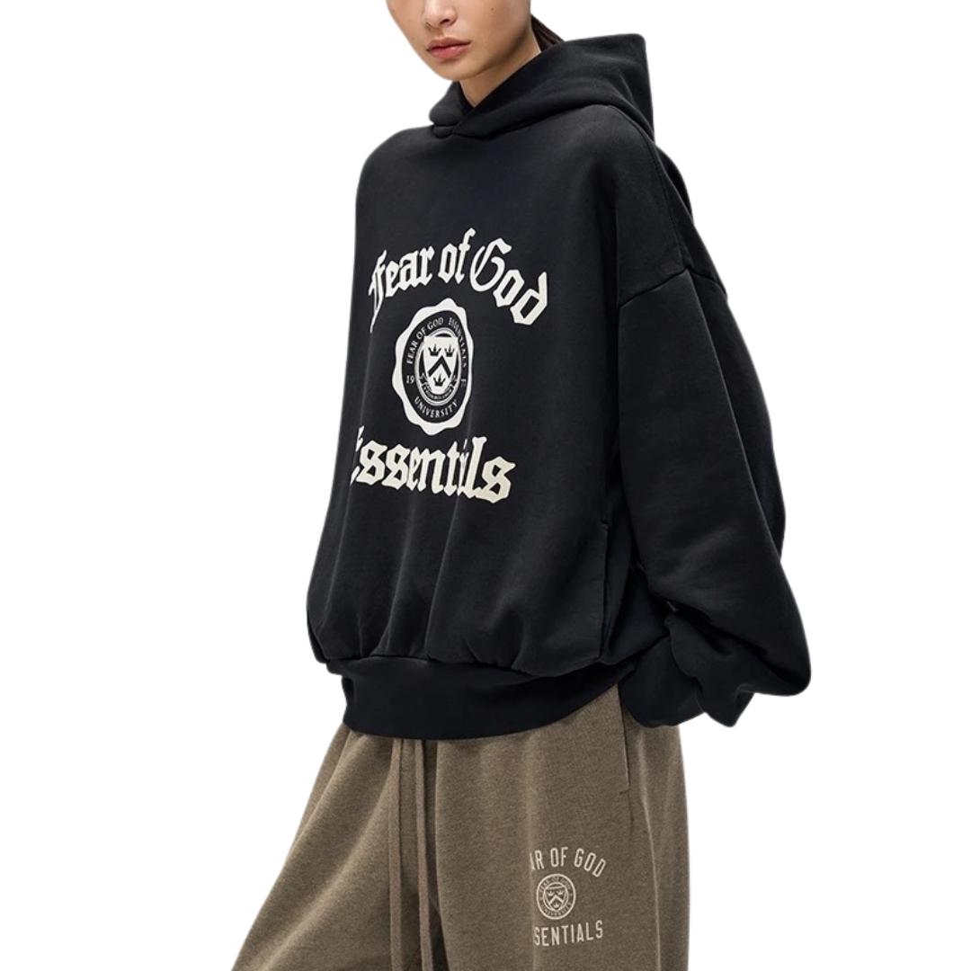 FOG - Essentials Black University Hoodie