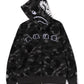 BAPE X Black Eye Patch Camo Shark Hoodie