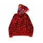 Camo Red Shark Wide Full Zip Double Hoodie