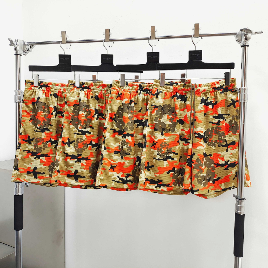 Denim Tears - Orange Camo Shorts