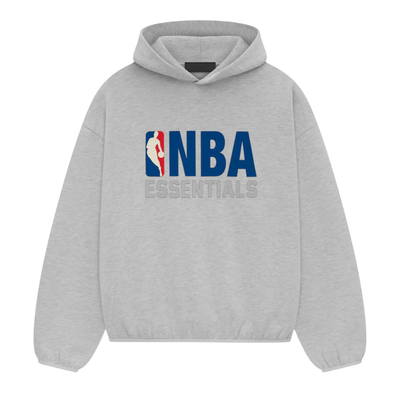 ADULT Fear of God Essentials NBA Light Heather Grey Hoodie