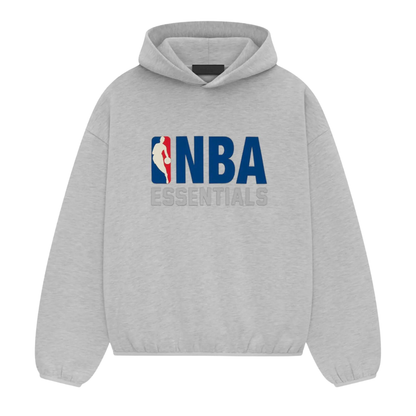 ADULT Fear of God Essentials NBA Light Heather Grey Hoodie