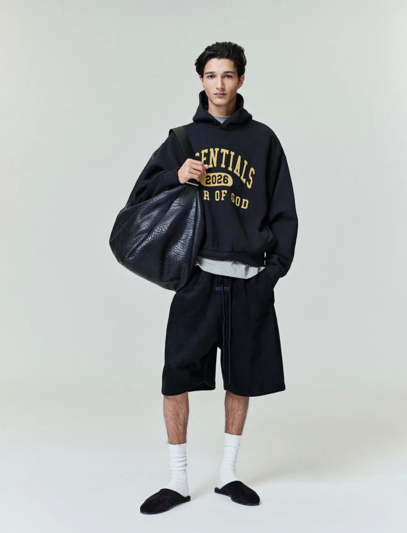 FOG Essentials FW26 Vintage Black Classic Hoodie