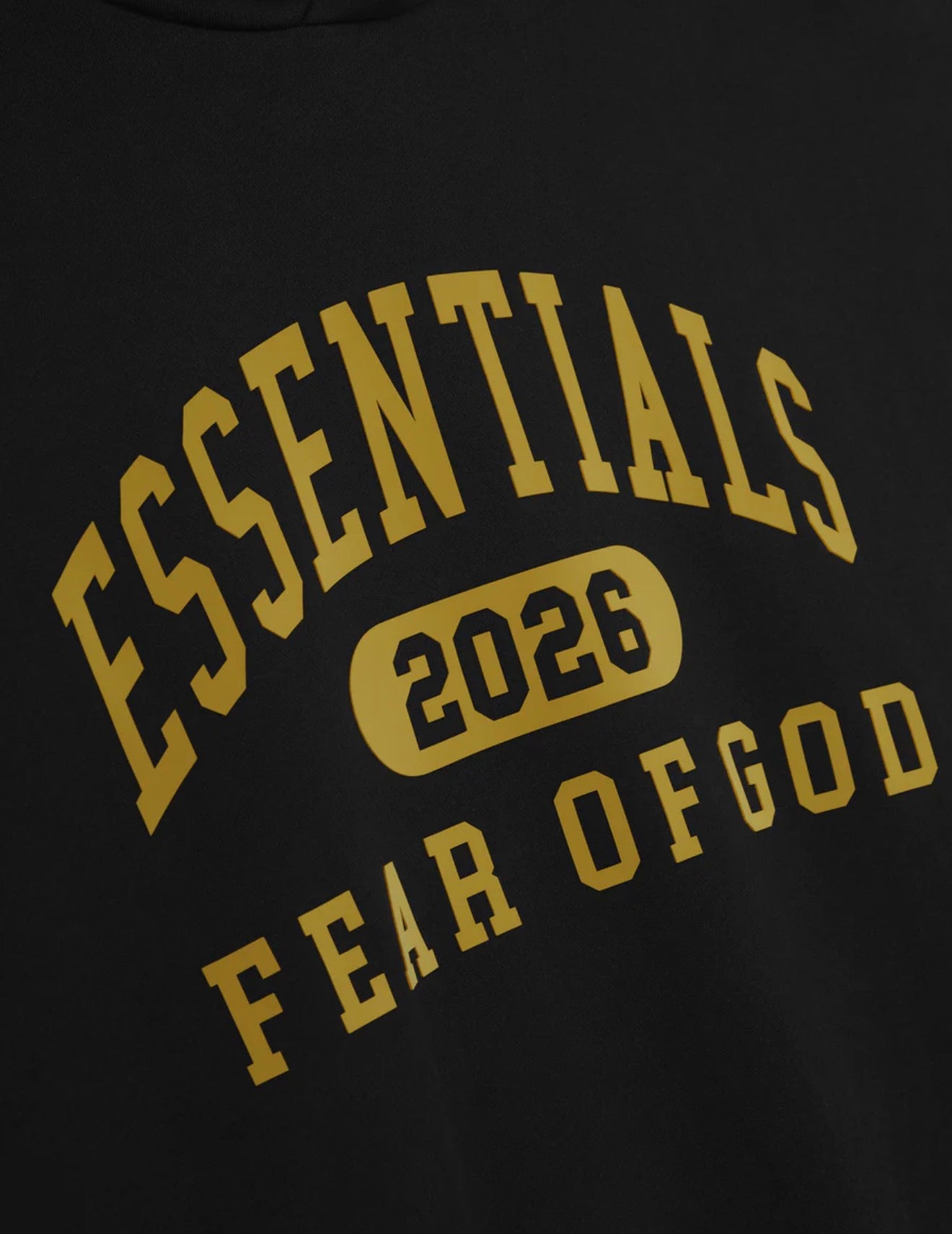 FOG Essentials FW26 Vintage Black Classic Hoodie