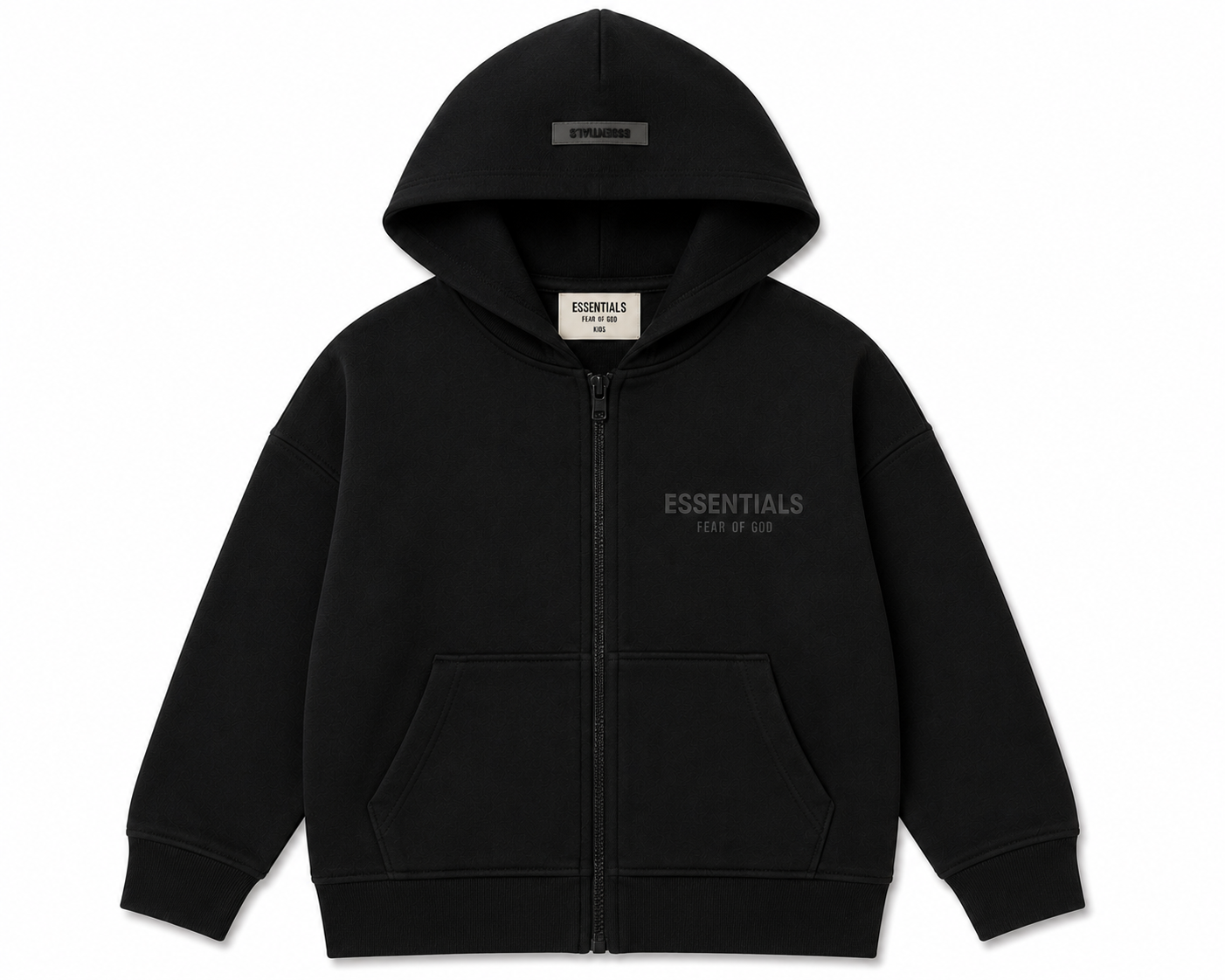 KIDS Fear of God ESSENTIALS Zip Hoodie