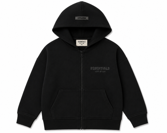 KIDS Fear of God ESSENTIALS Zip Hoodie