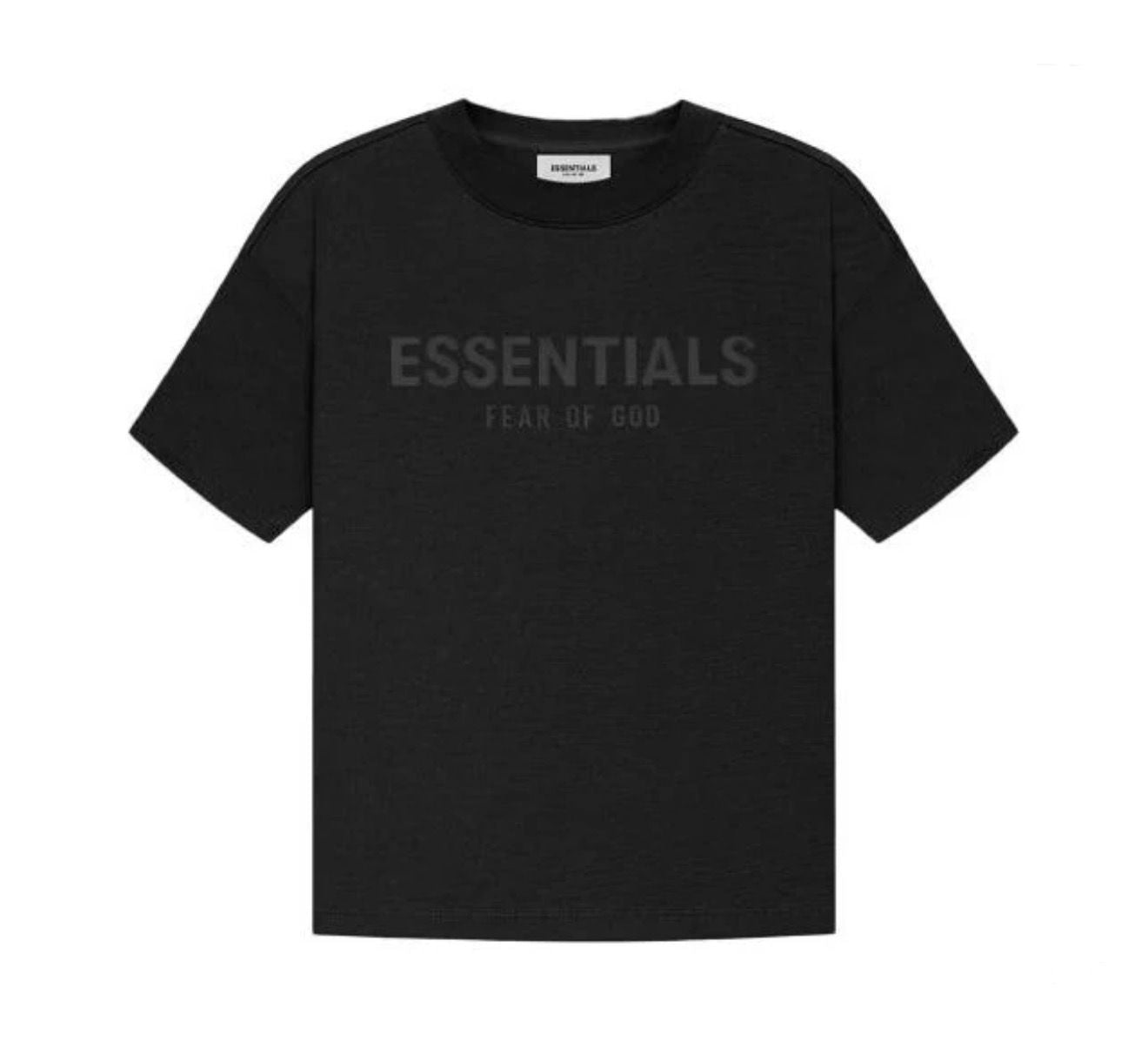 KIDS ESSENTIAL BLACK SS21 TSHIRT BACK