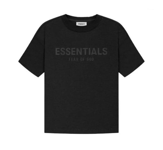 KIDS ESSENTIAL BLACK SS21 TSHIRT BACK