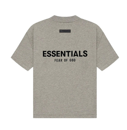 KIDS ESSENTIALS DARK OATMEAL TSHIRT