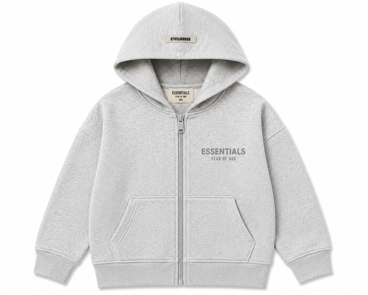 KIDS Fear of God ESSENTIALS Zip Hoodie