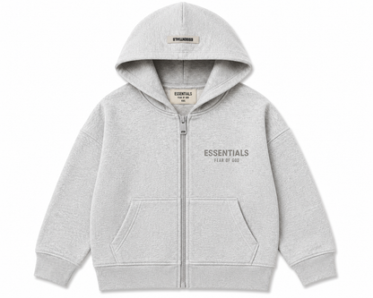 KIDS Fear of God ESSENTIALS Zip Hoodie