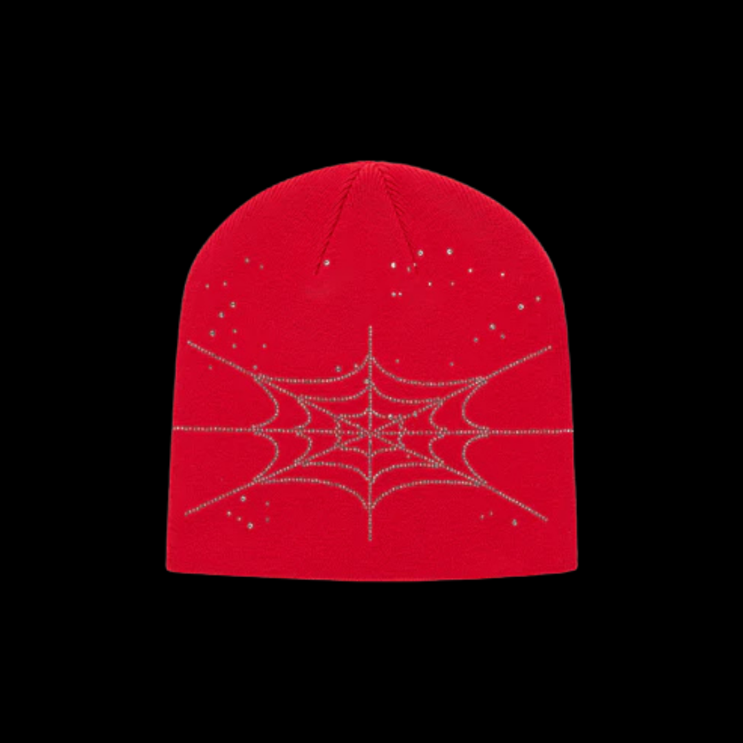 Spider - RHINESTONE SILK SKULLY