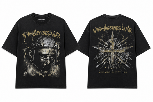 ADULT Who Decides War Graphic Tee