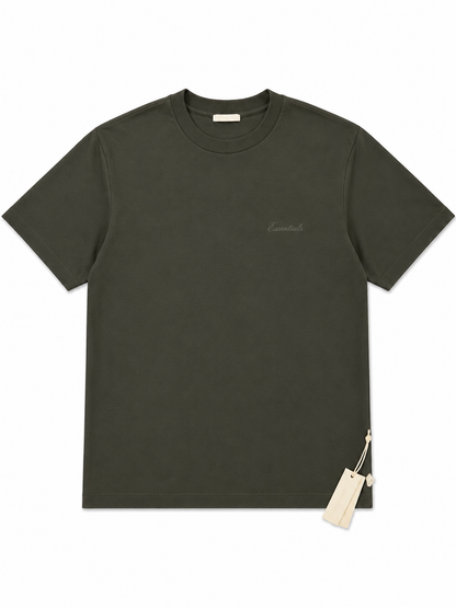 ADULT Fear of God Essentials black short-sleeve T-shirt