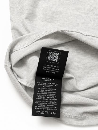 ADULT Fear of God Essentials black short-sleeve T-shirt